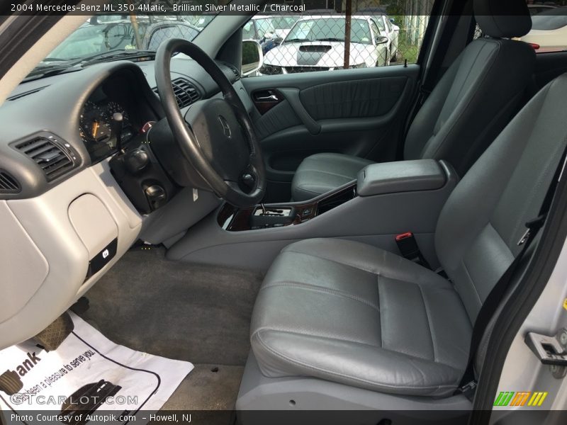Brilliant Silver Metallic / Charcoal 2004 Mercedes-Benz ML 350 4Matic