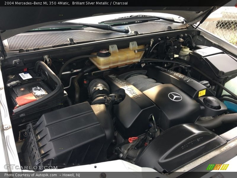 Brilliant Silver Metallic / Charcoal 2004 Mercedes-Benz ML 350 4Matic