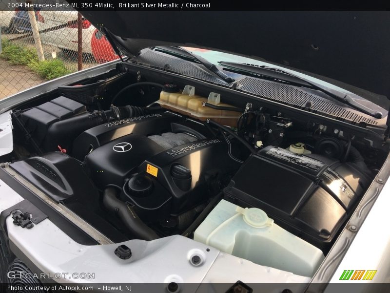 Brilliant Silver Metallic / Charcoal 2004 Mercedes-Benz ML 350 4Matic