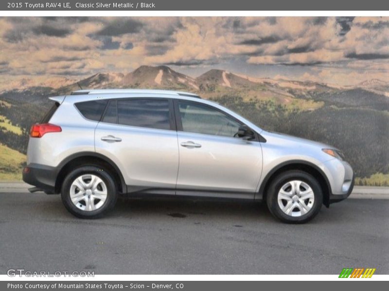Classic Silver Metallic / Black 2015 Toyota RAV4 LE
