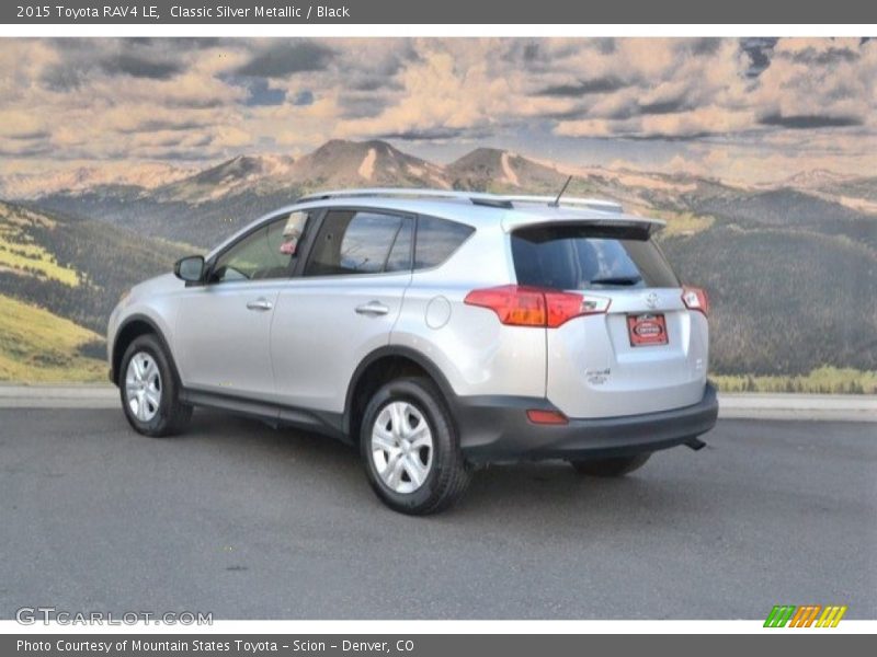 Classic Silver Metallic / Black 2015 Toyota RAV4 LE