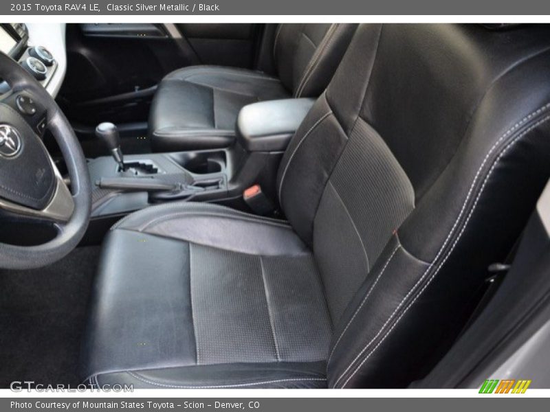 Classic Silver Metallic / Black 2015 Toyota RAV4 LE
