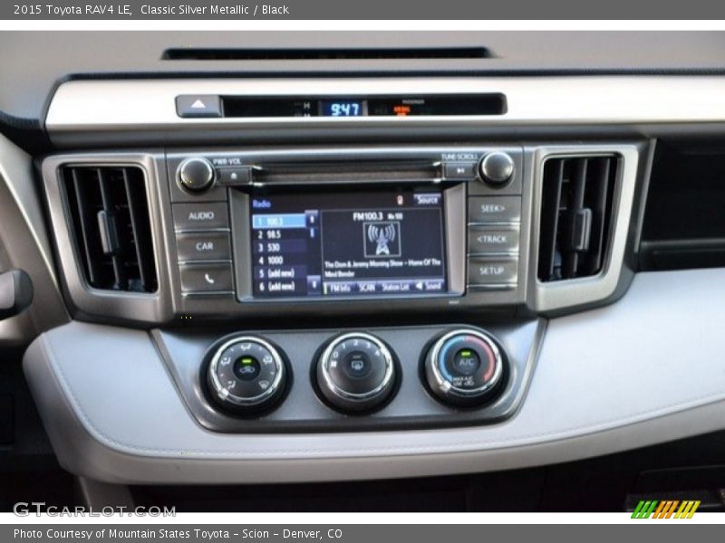 Classic Silver Metallic / Black 2015 Toyota RAV4 LE