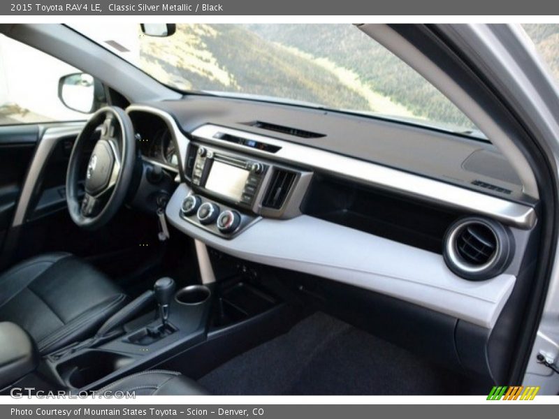 Classic Silver Metallic / Black 2015 Toyota RAV4 LE