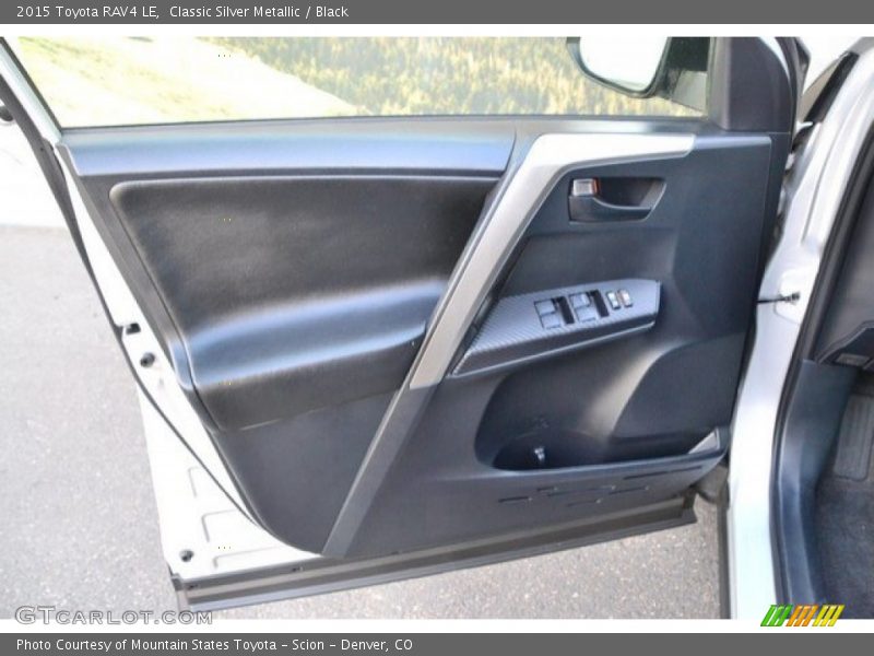 Classic Silver Metallic / Black 2015 Toyota RAV4 LE