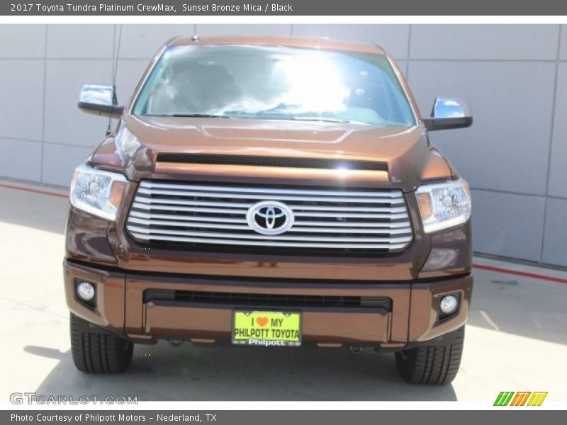 Sunset Bronze Mica / Black 2017 Toyota Tundra Platinum CrewMax