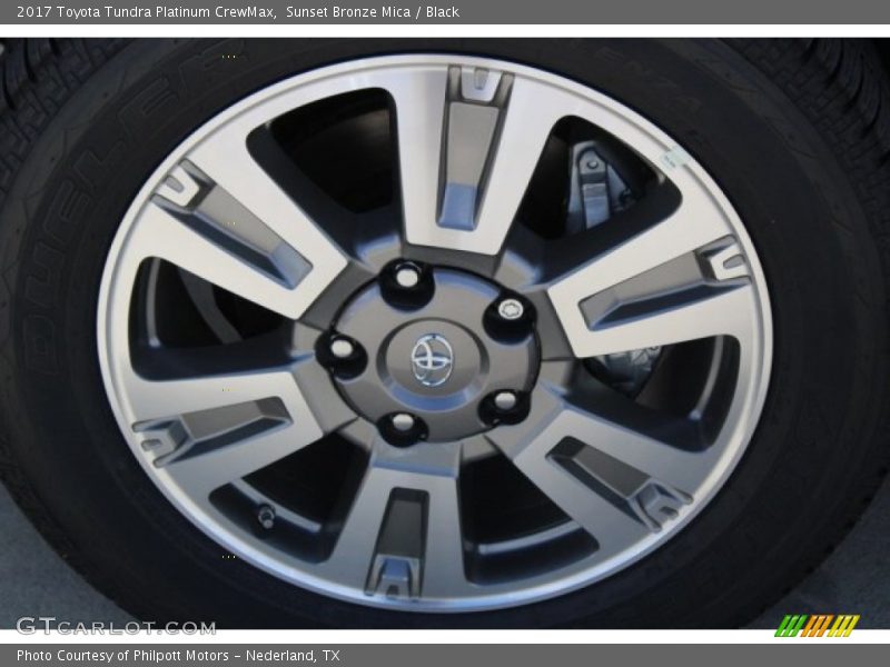 Sunset Bronze Mica / Black 2017 Toyota Tundra Platinum CrewMax