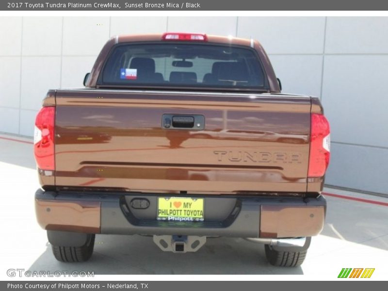 Sunset Bronze Mica / Black 2017 Toyota Tundra Platinum CrewMax
