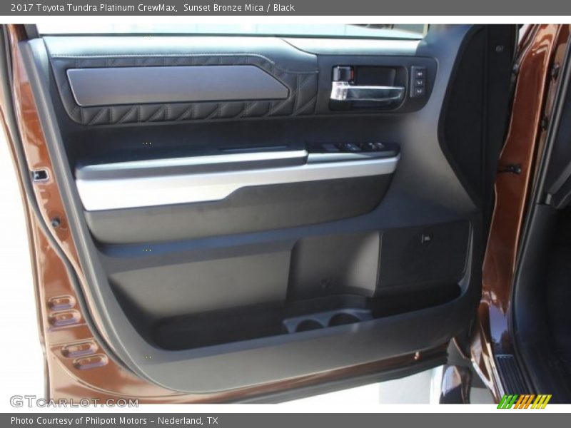 Sunset Bronze Mica / Black 2017 Toyota Tundra Platinum CrewMax