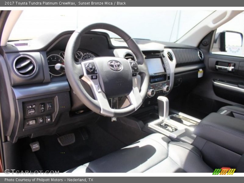 Sunset Bronze Mica / Black 2017 Toyota Tundra Platinum CrewMax