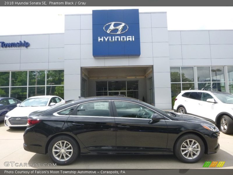 Phantom Black / Gray 2018 Hyundai Sonata SE