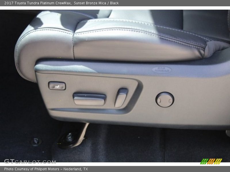 Front Seat of 2017 Tundra Platinum CrewMax