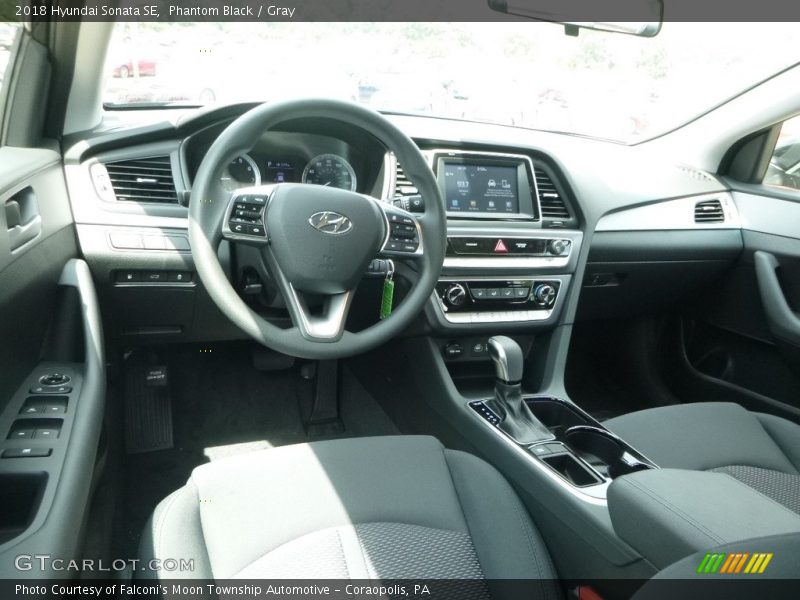 Phantom Black / Gray 2018 Hyundai Sonata SE