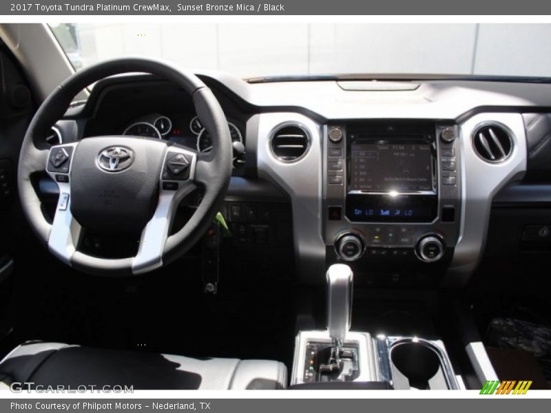 Sunset Bronze Mica / Black 2017 Toyota Tundra Platinum CrewMax
