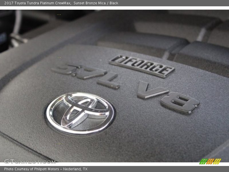 Sunset Bronze Mica / Black 2017 Toyota Tundra Platinum CrewMax