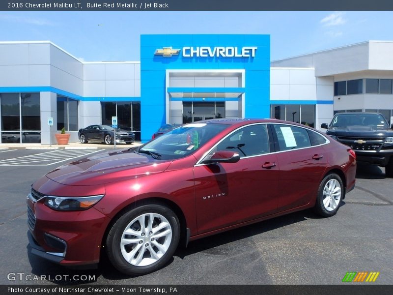 Butte Red Metallic / Jet Black 2016 Chevrolet Malibu LT