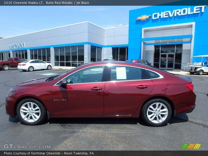 Butte Red Metallic / Jet Black 2016 Chevrolet Malibu LT