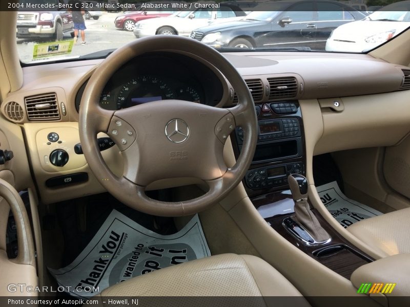 Alabaster White / Charcoal 2004 Mercedes-Benz C 320 4Matic Sedan