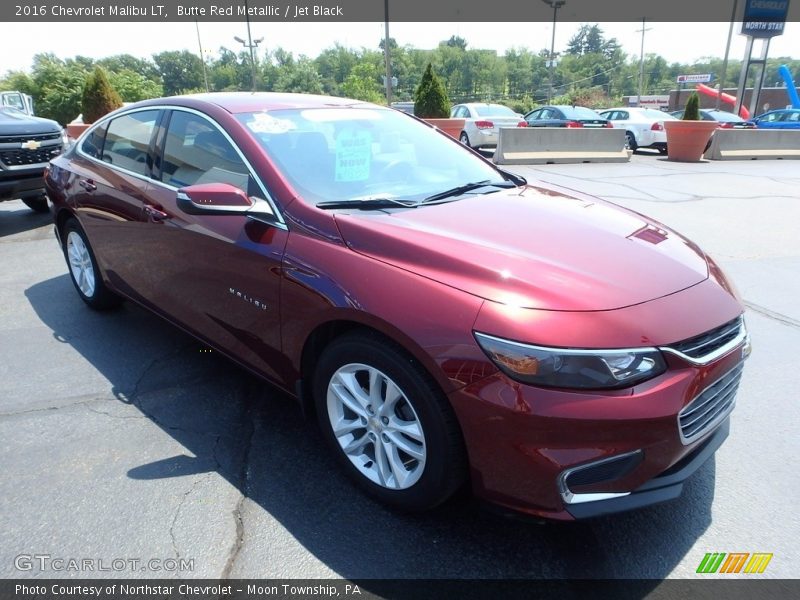 Butte Red Metallic / Jet Black 2016 Chevrolet Malibu LT