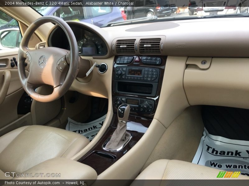 Alabaster White / Charcoal 2004 Mercedes-Benz C 320 4Matic Sedan