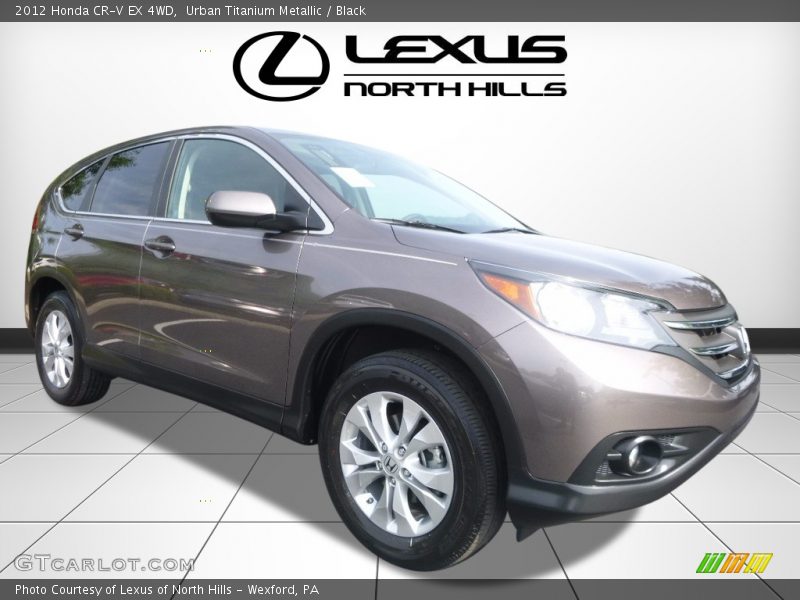 Urban Titanium Metallic / Black 2012 Honda CR-V EX 4WD