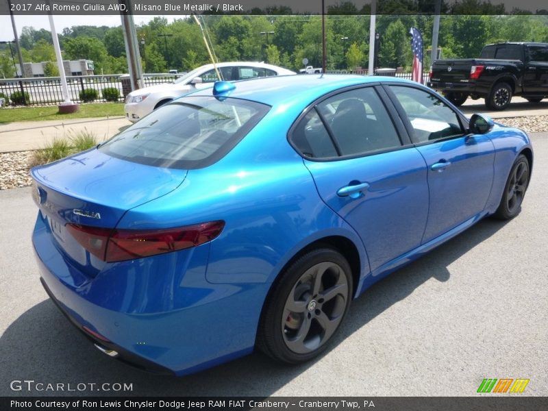 Misano Blue Metallic / Black 2017 Alfa Romeo Giulia AWD