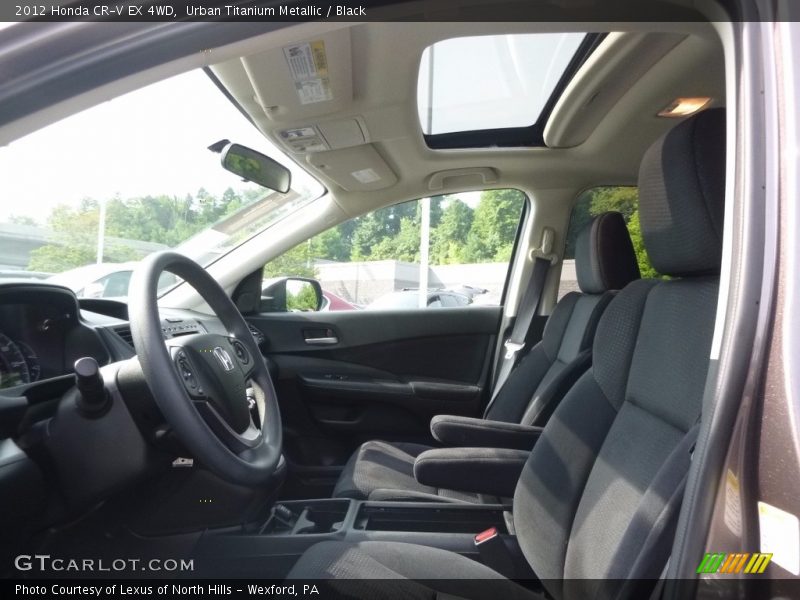 Urban Titanium Metallic / Black 2012 Honda CR-V EX 4WD
