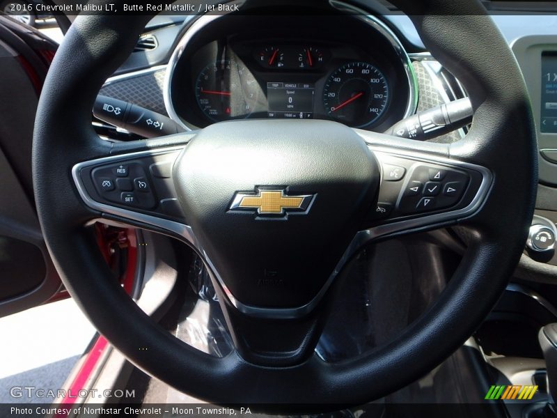 Butte Red Metallic / Jet Black 2016 Chevrolet Malibu LT