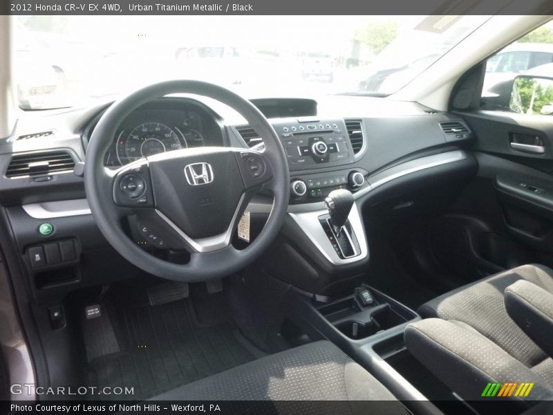 Urban Titanium Metallic / Black 2012 Honda CR-V EX 4WD