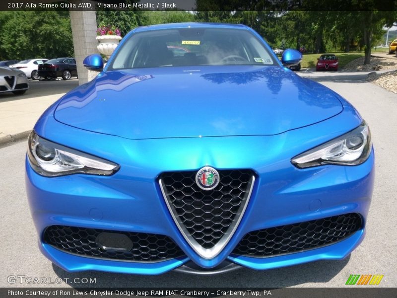 Misano Blue Metallic / Black 2017 Alfa Romeo Giulia AWD