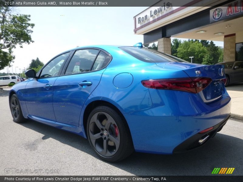 Misano Blue Metallic / Black 2017 Alfa Romeo Giulia AWD