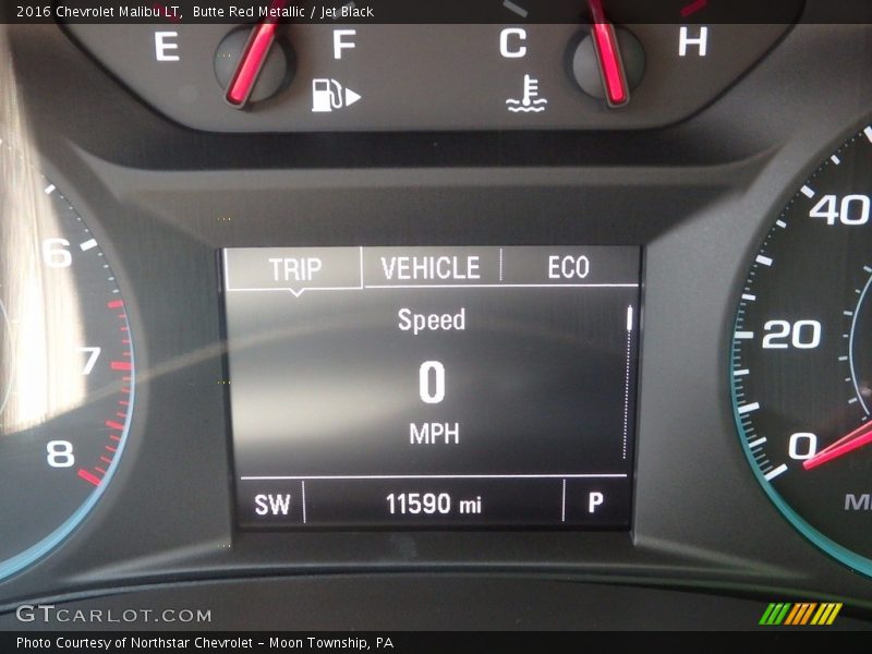 Butte Red Metallic / Jet Black 2016 Chevrolet Malibu LT