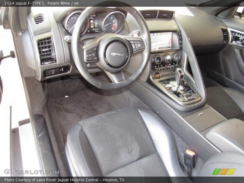 Polaris White / Jet 2014 Jaguar F-TYPE S