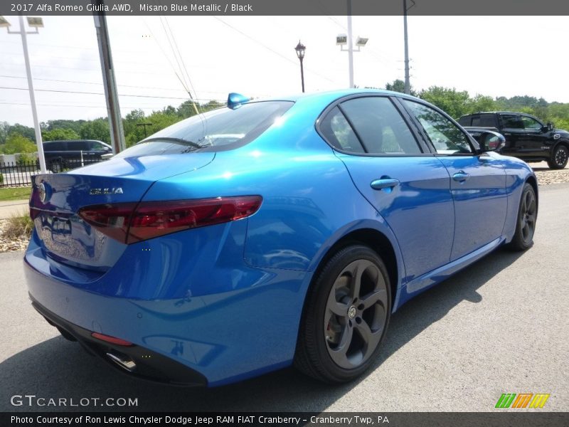 Misano Blue Metallic / Black 2017 Alfa Romeo Giulia AWD