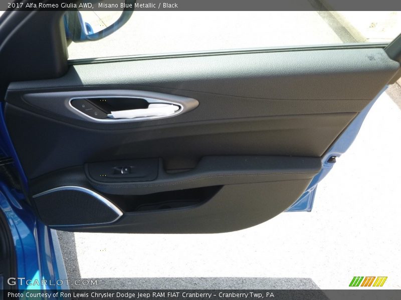 Misano Blue Metallic / Black 2017 Alfa Romeo Giulia AWD
