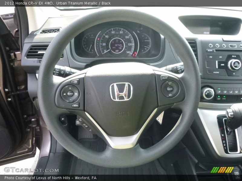 Urban Titanium Metallic / Black 2012 Honda CR-V EX 4WD