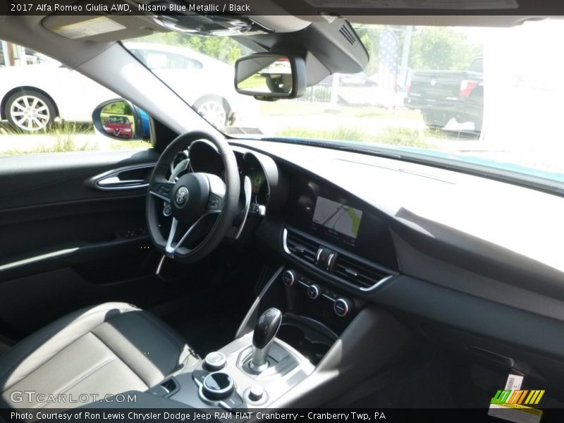 Misano Blue Metallic / Black 2017 Alfa Romeo Giulia AWD