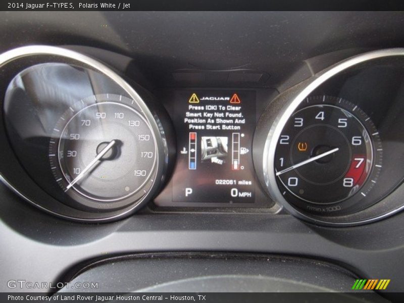 Polaris White / Jet 2014 Jaguar F-TYPE S