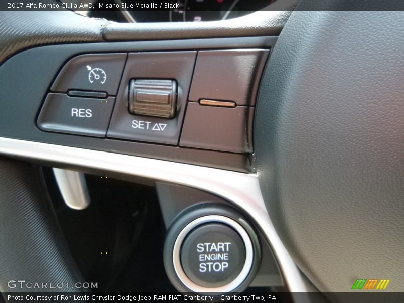 Controls of 2017 Giulia AWD