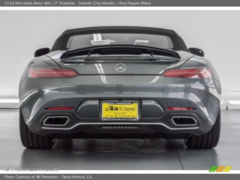 Selenite Grey Metallic / Red Pepper/Black 2018 Mercedes-Benz AMG GT Roadster