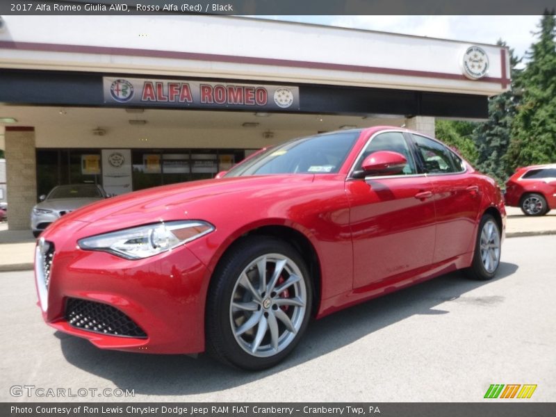 Rosso Alfa (Red) / Black 2017 Alfa Romeo Giulia AWD