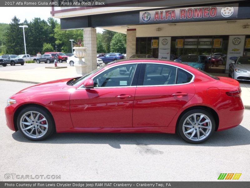 Rosso Alfa (Red) / Black 2017 Alfa Romeo Giulia AWD