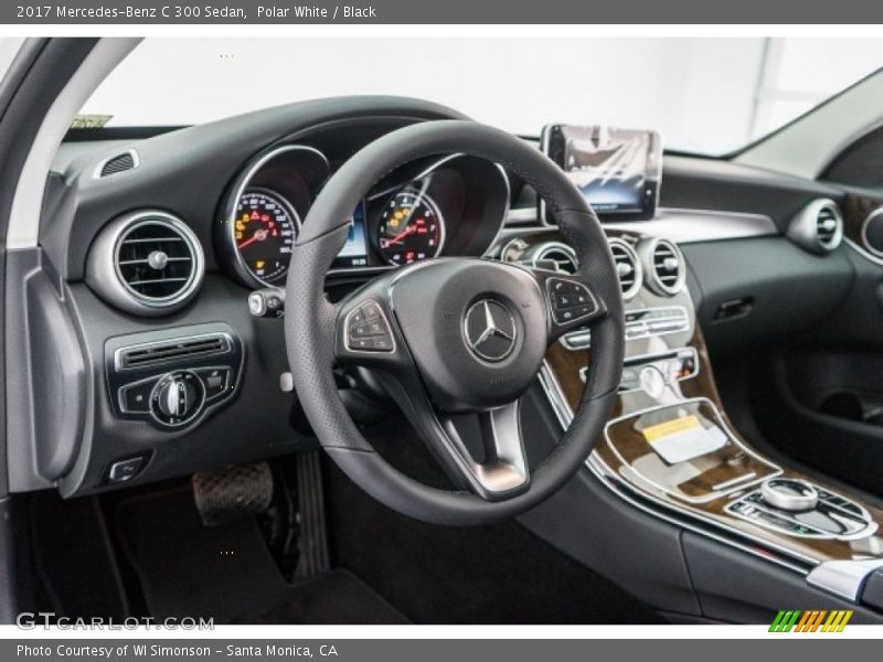 Polar White / Black 2017 Mercedes-Benz C 300 Sedan