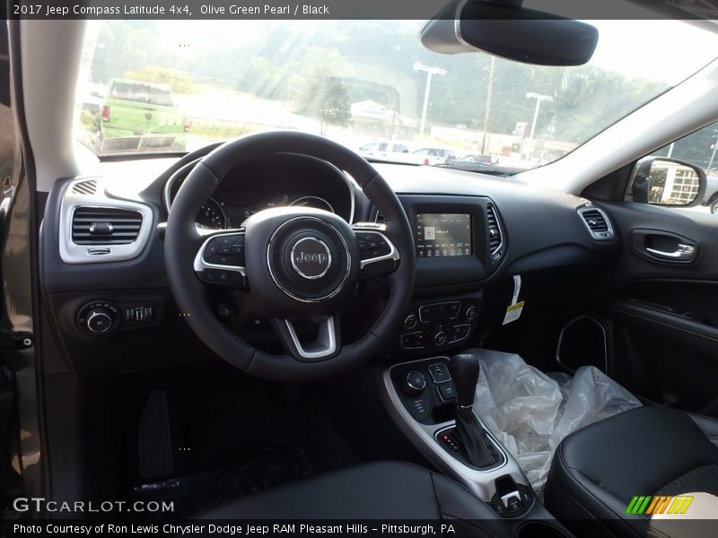 Olive Green Pearl / Black 2017 Jeep Compass Latitude 4x4