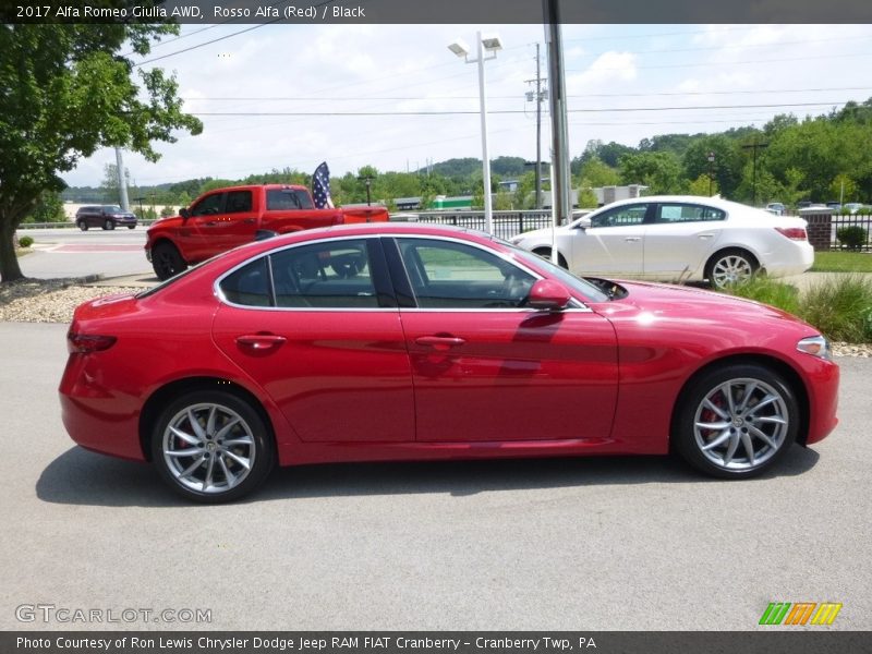 Rosso Alfa (Red) / Black 2017 Alfa Romeo Giulia AWD