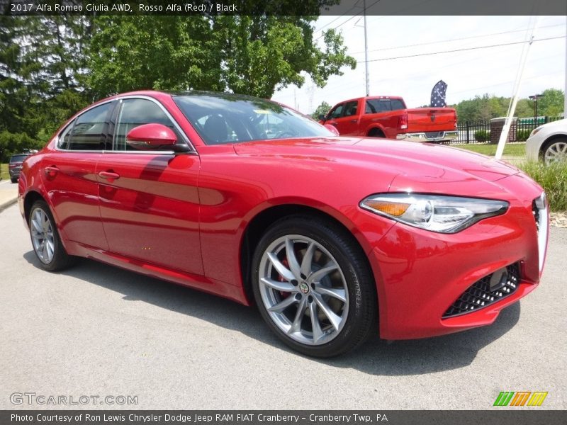 Rosso Alfa (Red) / Black 2017 Alfa Romeo Giulia AWD