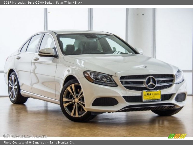 Polar White / Black 2017 Mercedes-Benz C 300 Sedan