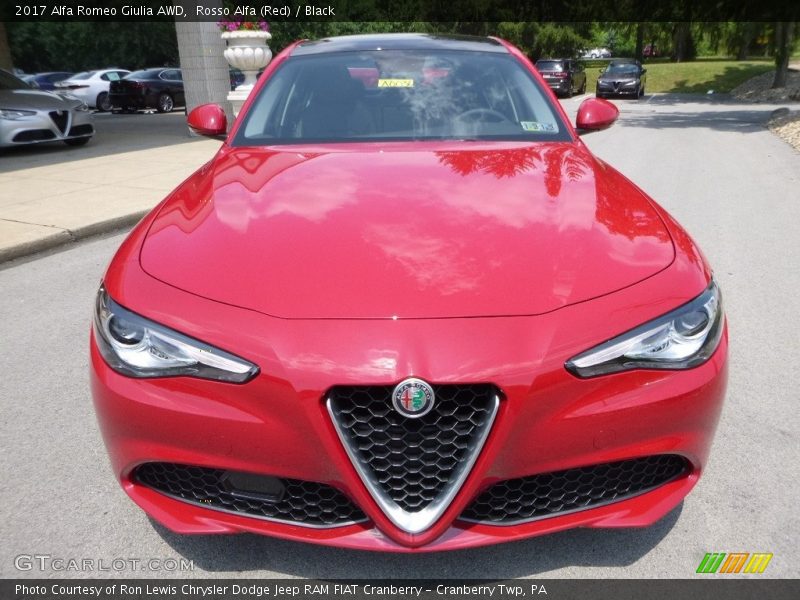 Rosso Alfa (Red) / Black 2017 Alfa Romeo Giulia AWD