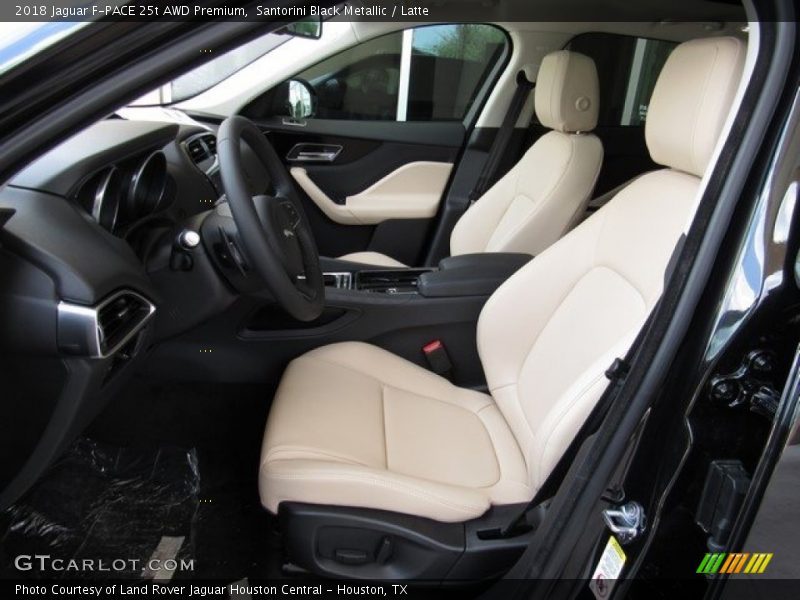 Santorini Black Metallic / Latte 2018 Jaguar F-PACE 25t AWD Premium