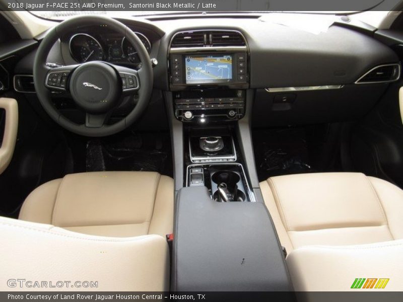Santorini Black Metallic / Latte 2018 Jaguar F-PACE 25t AWD Premium